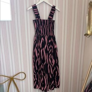 Pink and Black Zebra Print Dress